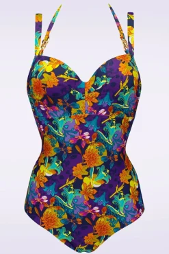 Acapulco Badpak In Petunia Paars Vrouwen Badpakken