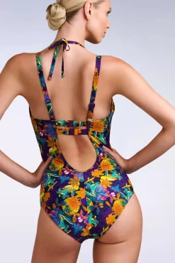 Acapulco Badpak In Petunia Paars Vrouwen Badpakken