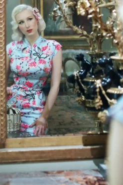 New Alice Blossom Penciljurk In Blauw Vrouwen Strakke Jurken