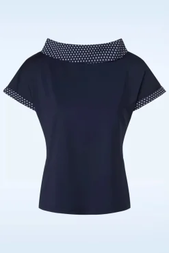 Online Alicia Blouse In Marineblauw Vrouwen Blouses