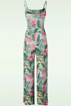 Online Alyssa Tropical Jumpsuit In Mint Groen Vrouwen Playsuits & Jumpsuits