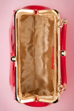 Clearance Amerikaanse Vintage Patenttas In Rood Vrouwen Tassen