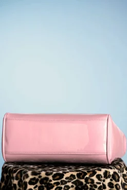 Discount Amerikaanse Vintage Patenttas In Roze Vrouwen Tassen
