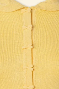 April Cardigan Met Korte Mouwen In Citroen Vrouwen Vestjes