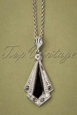 Best Art Deco Ketting In Zwart Vrouwen Sieraden