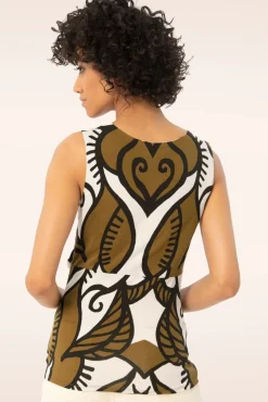 New Aubrey Knot Top In Khaki Vrouwen Truitjes