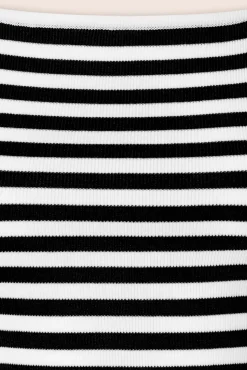 New Audrey Gestreepte Top In Zwart Vrouwen Tops