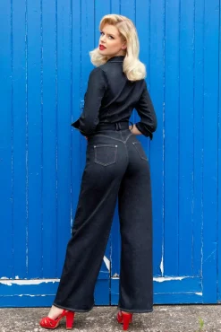 Online Audrey Jumpsuit In Donker Denim Vrouwen Playsuits & Jumpsuits