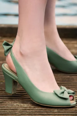 Ava Cote D'Azur Pumps In Viltspaatgroen Vrouwen Pumps