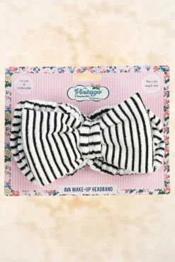 New Ava Make-Up Hoofdband In Zwart En Wit Vrouwen Haarstyling