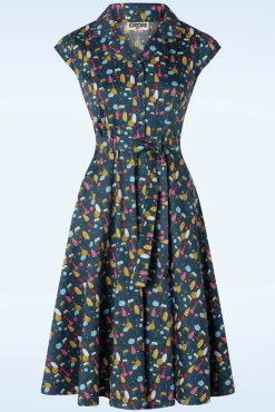 Clearance Ava Paris Jurk In Blauw Vrouwen Plus Size Jurken