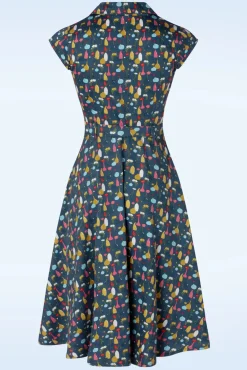 Clearance Ava Paris Jurk In Blauw Vrouwen Plus Size Jurken