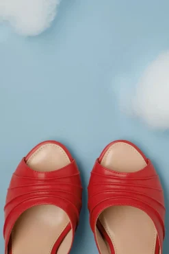 Hot Ava Solemate Slip On Muiltjes In Rood Vrouwen Sandalen