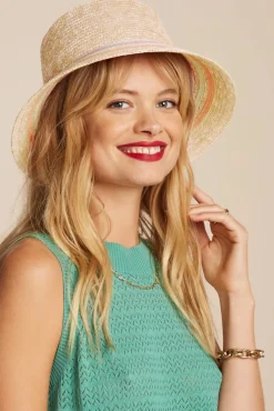 Outlet Bari Strohoed In Zand Vrouwen Hoeden & Fascinators