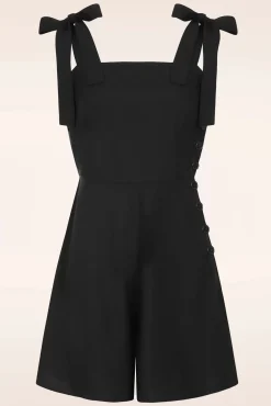 Clearance Belinda Effen Playsuit In Zwart Vrouwen Playsuits & Jumpsuits