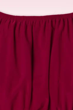 Online Belinda Off-Shoulder Top In Rood Vrouwen Tops