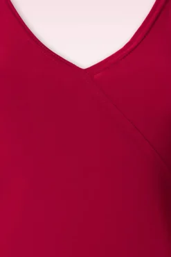 Outlet Belle Slinky Top In Rood Vrouwen Truitjes
