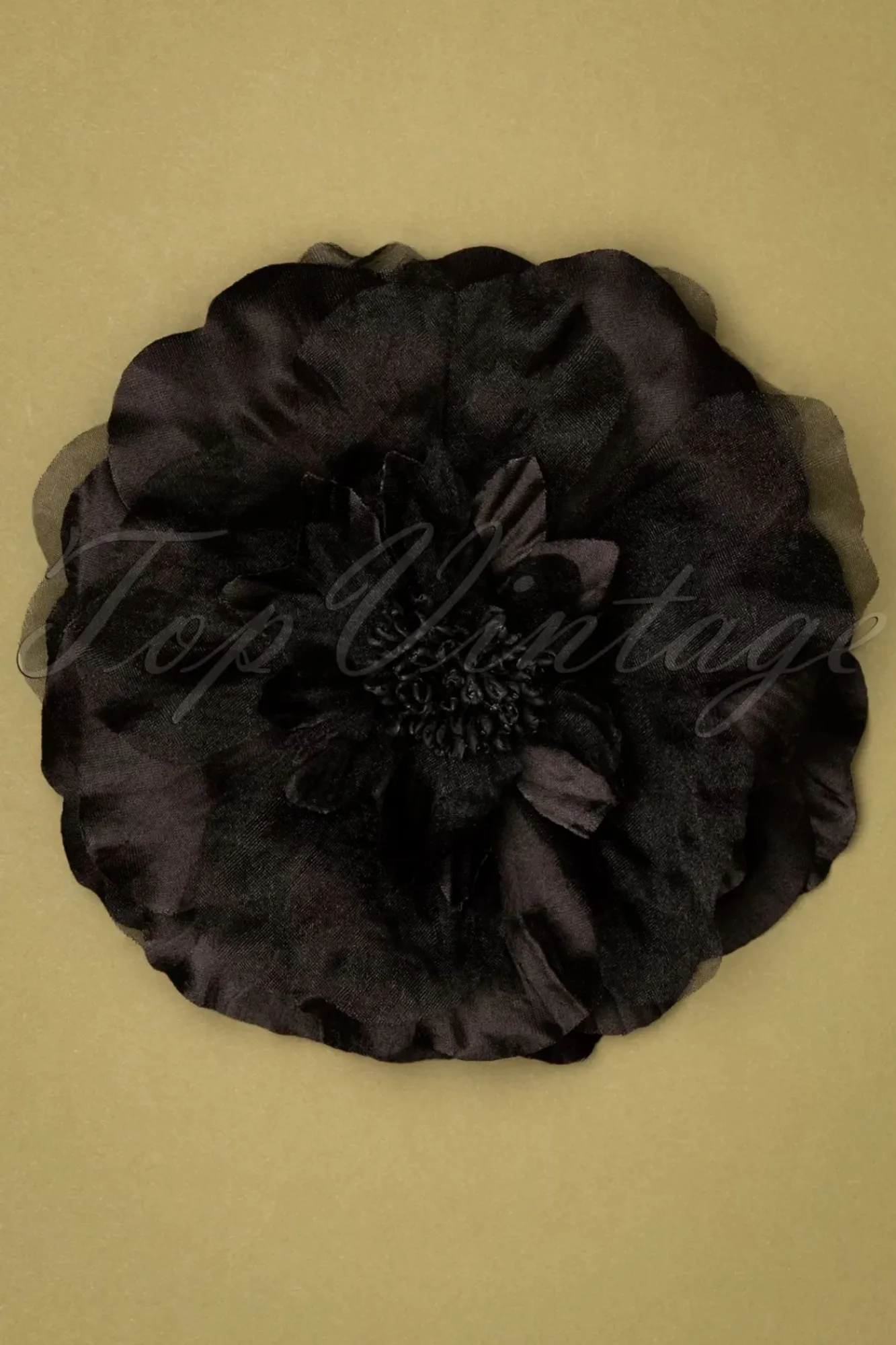 Best Big Flower Corsage In Zwart Vrouwen Haaraccessoires