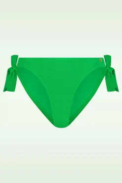 Sale Bikinibroekje Bow In Bright Green Relief Vrouwen Bikini's