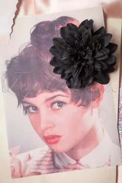 Online Bloemenhaarclip En Broche In Zwart Vrouwen Haaraccessoires