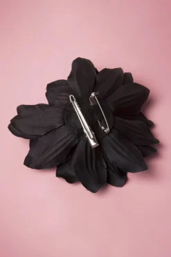 Online Bloemenhaarclip En Broche In Zwart Vrouwen Haaraccessoires