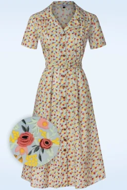 Online Blooming Swing Jurk In Blauw Vrouwen Swing Jurken