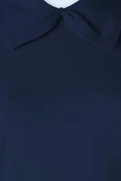 Discount Bow Delight Jumper In Marineblauw Vrouwen Truitjes