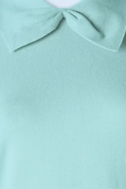 Bow Delight Jumper In Pastel Blauw Vrouwen Truitjes