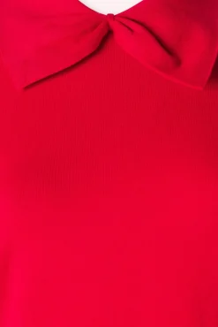 Best Bow Delight Jumper In Rood Vrouwen Truitjes