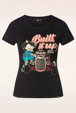 Discount Build It Up T-Shirt In Zwart Vrouwen T-Shirts