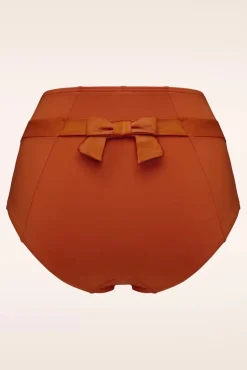 New Cache Coeur High Waist Bikini Broekje In Roest Oranje Vrouwen Bikini's