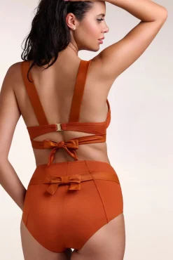Outlet Cache Coeur Push Up Bikini Top In Roest Oranje Vrouwen Bikini's
