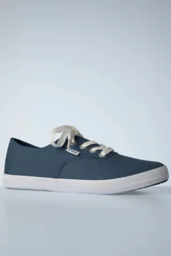 New Canvas Sneakers In Indigo Blauw Vrouwen Sneakers