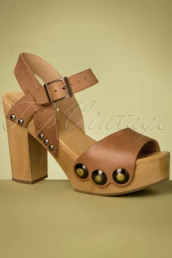 Best Carmen Klompen In Whiskybruin Vrouwen Sandalen