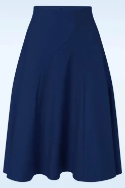 Hot Carol Classic Panel Rok In Marineblauw Vrouwen Rokken