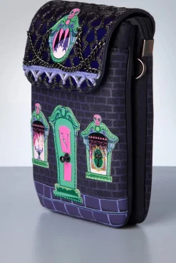 Clearance Cat Dracula's Haunted House Telefoontasje In Paars Vrouwen Tassen