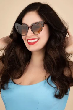 Sale Cat Eye Hartvormige Zonnebril In Luipaard Vrouwen Zonnebrillen