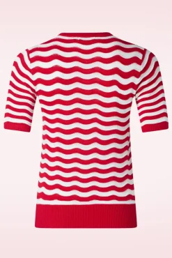 Outlet Catching Waves Jumper In Rood Vrouwen Truitjes