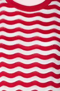 Outlet Catching Waves Jumper In Rood Vrouwen Truitjes