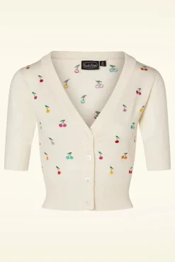 Best Catorina Kersenvest In Creme Vrouwen Vestjes