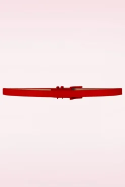 Sale Cecile Riem In Krokodillenrood Vrouwen Riemen