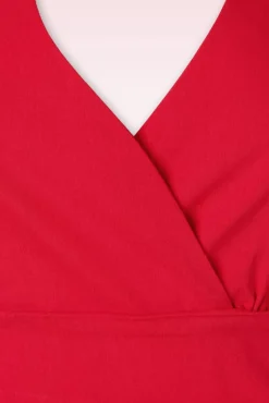 Cher Halter Pencil Jurk In Rood Vrouwen Plus Size Jurken