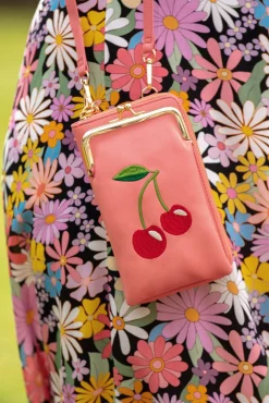 Best Cherry Pie Crossbody Telefoontasje In Koraalroze Vrouwen Portemonnees