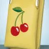 Online Cherry Pie Crossbody Telefoontasje In Geel Vrouwen Portemonnees