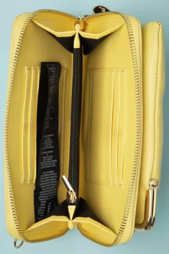 Online Cherry Pie Crossbody Telefoontasje In Geel Vrouwen Portemonnees