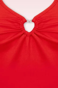 New Cheryl Top In Rood Vrouwen Tops