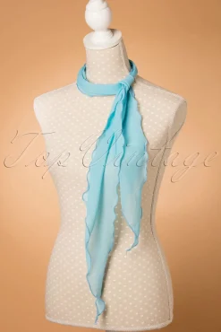 Outlet Chiffon Sjaal In Hemelsblauw Vrouwen Haaraccessoires