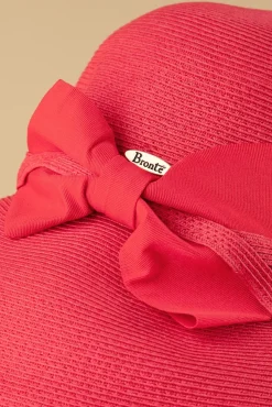 New Chloe Travel Hoed In Koraalrood Vrouwen Hoeden & Fascinators