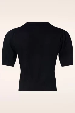 Best Chris Love Struck Gebreide Top In Zwart Vrouwen Truitjes