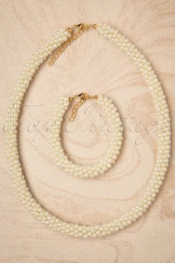 Chunky Parelketting In Ivoor Vrouwen Sieraden